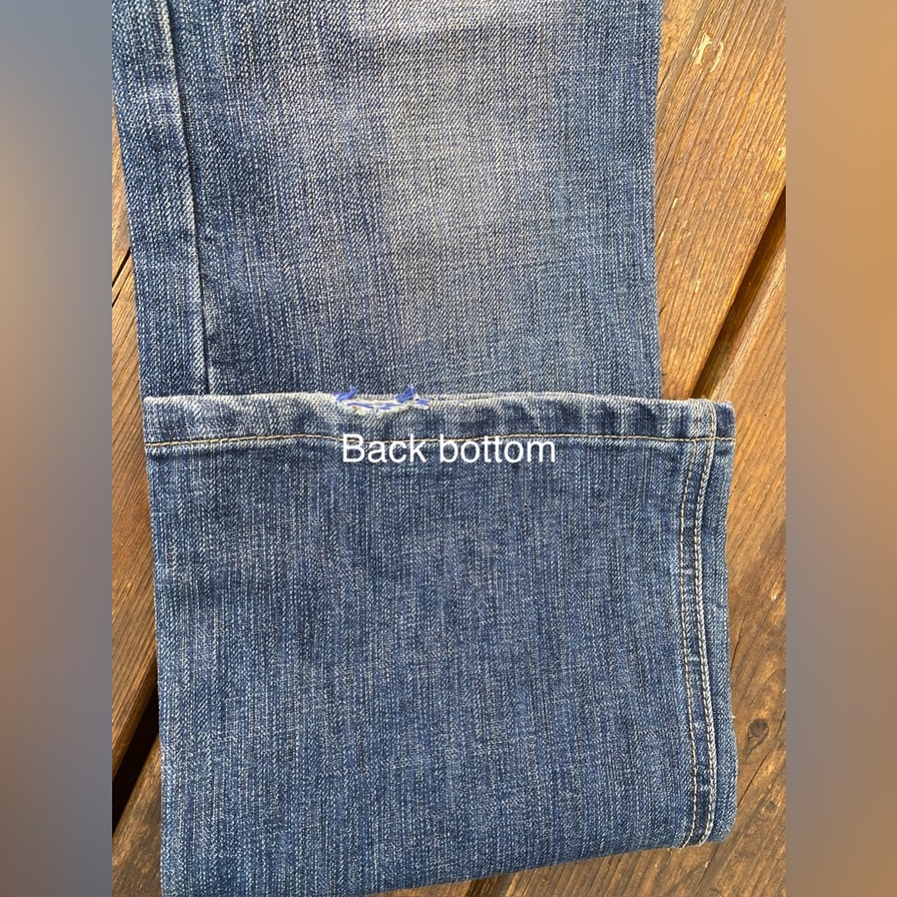 BURBERRY Distressed/Large LOGO 5 Pocket/straight leg Jeans🔥EUC🔥30”waist,UNISEX - Picture 5 of 16